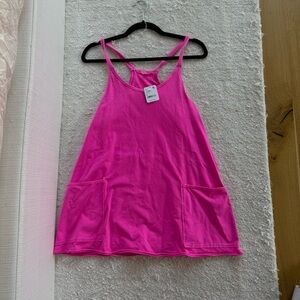 FP Movement by Free People Hot Pink Racerback Tank Dress